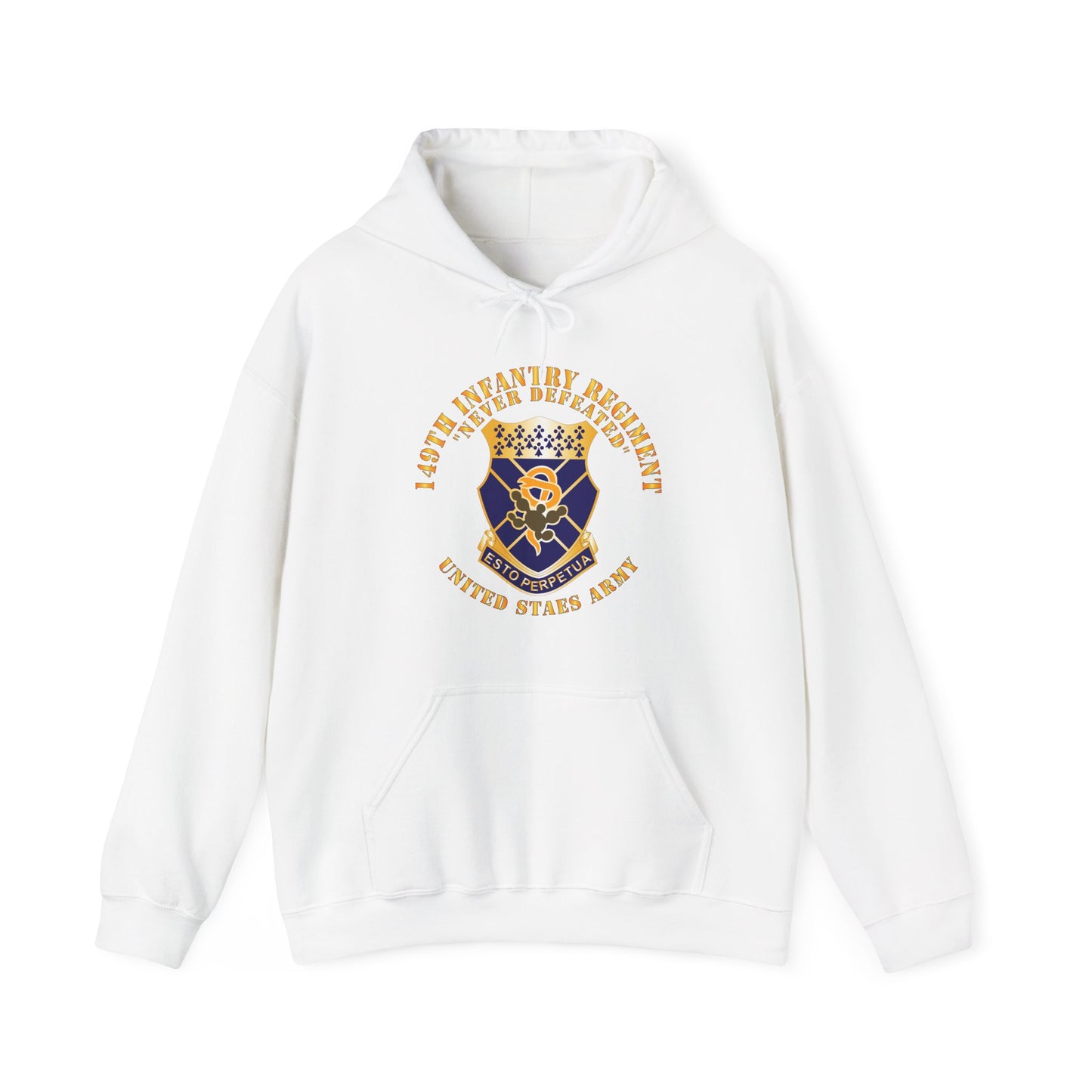 Unisex Heavy Blend™ Hooded Sweatshirt - Army -  149th Infantry Regiment - US Army - COA X 300