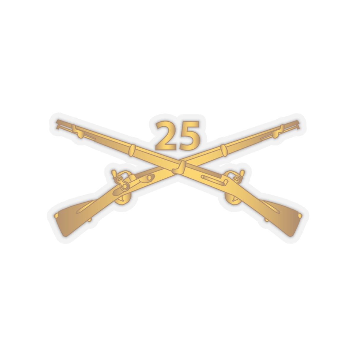 Kiss-Cut Stickers - Army - 25th Infantry Regiment Branch wo Txt