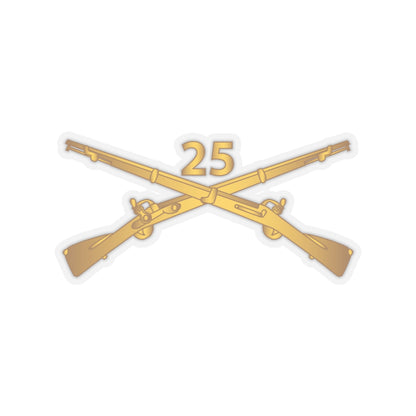 Kiss-Cut Stickers - Army - 25th Infantry Regiment Branch wo Txt