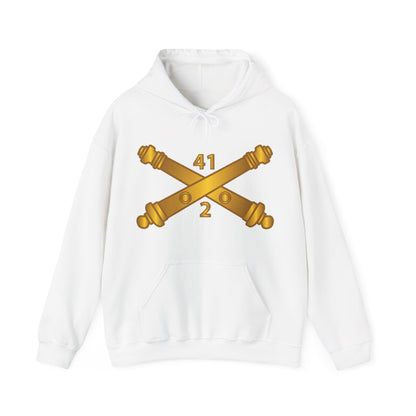 Unisex Heavy Blend™ Hooded Sweatshirt - Army - 2nd Bn 41st Artillery  w Branch X 300