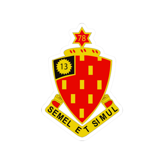 Kiss-Cut Stickers - Army - 78th Field Artillery Regiment wo Txt