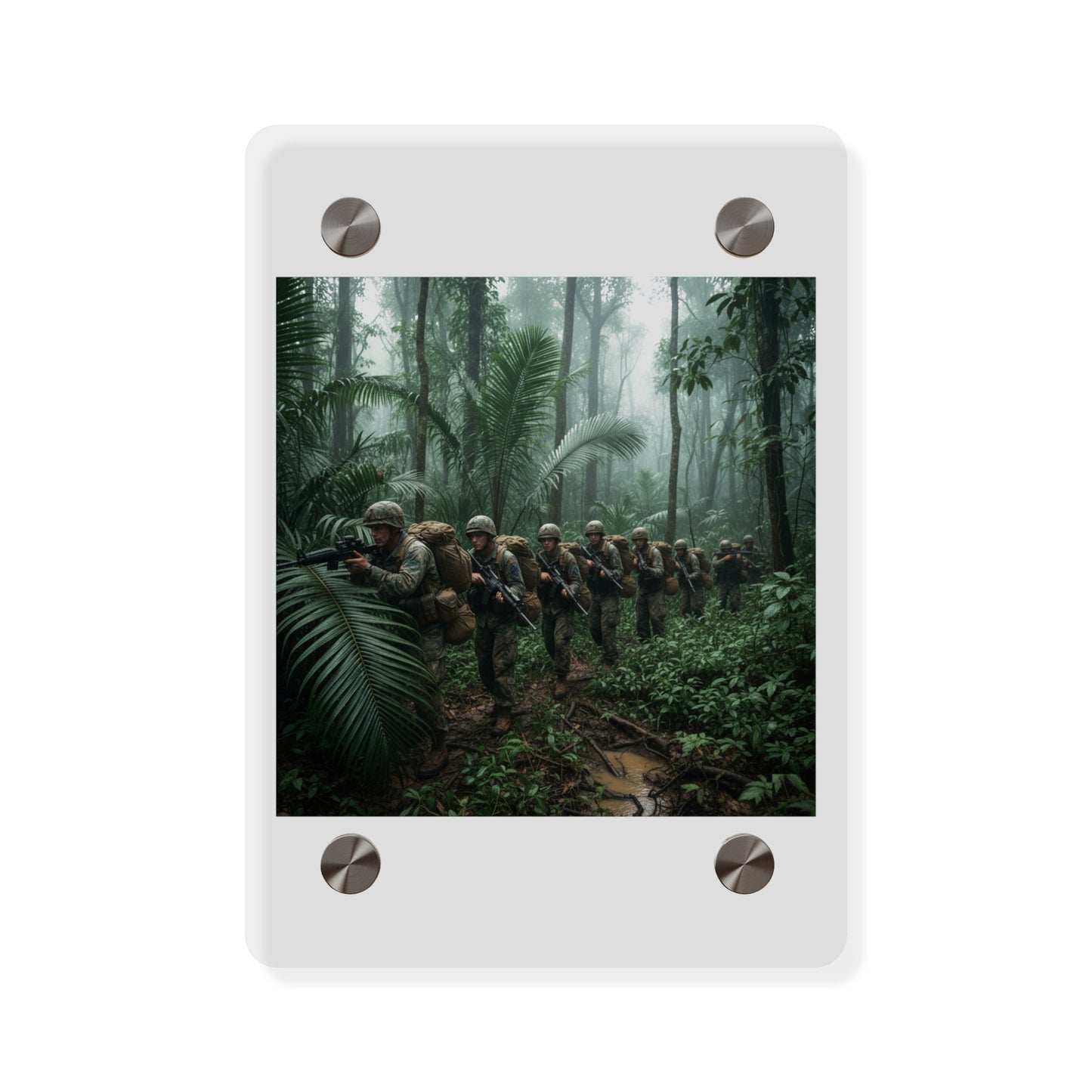 Acrylic Wall Art Panel - Jungle Patrol - Vietnam