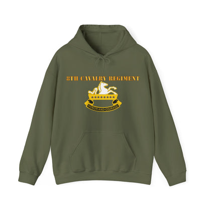 Unisex Heavy Blend™ Hooded Sweatshirt - Army - 8th Cavalry Regiment
