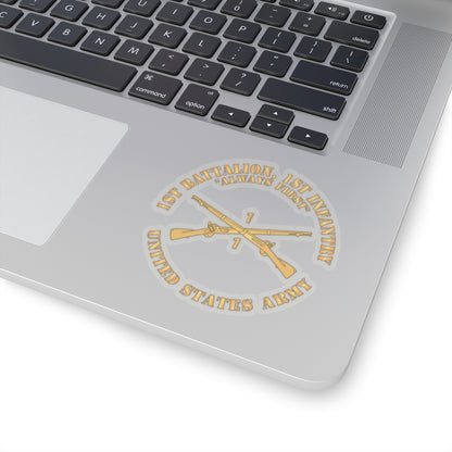 Kiss-Cut Stickers - Army - 1st Battalion, 1st Infantry Regiment Branch - Always First - US Army X 300