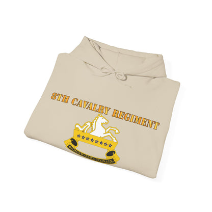 Unisex Heavy Blend™ Hooded Sweatshirt - Army - 8th Cavalry Regiment
