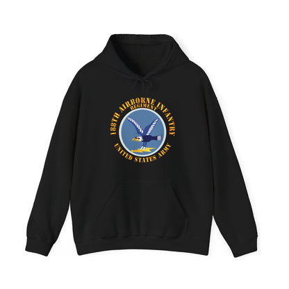 Unisex Heavy Blend™ Hooded Sweatshirt - Army  - 188th Airborne Infantry Regiment - SSI X 300