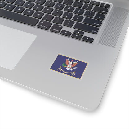 Kiss-Cut Stickers - Army - Regimental Colors - 6th Infantry Regiment  - UNITY IS STRENGTH - Flag w Fringe X 300