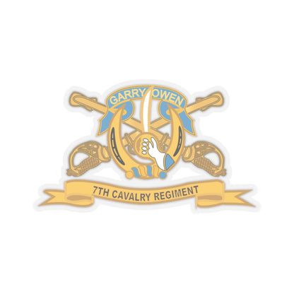Kiss-Cut Stickers - Army  - 7th Cavalry Regiment w Br - Ribbon X 300