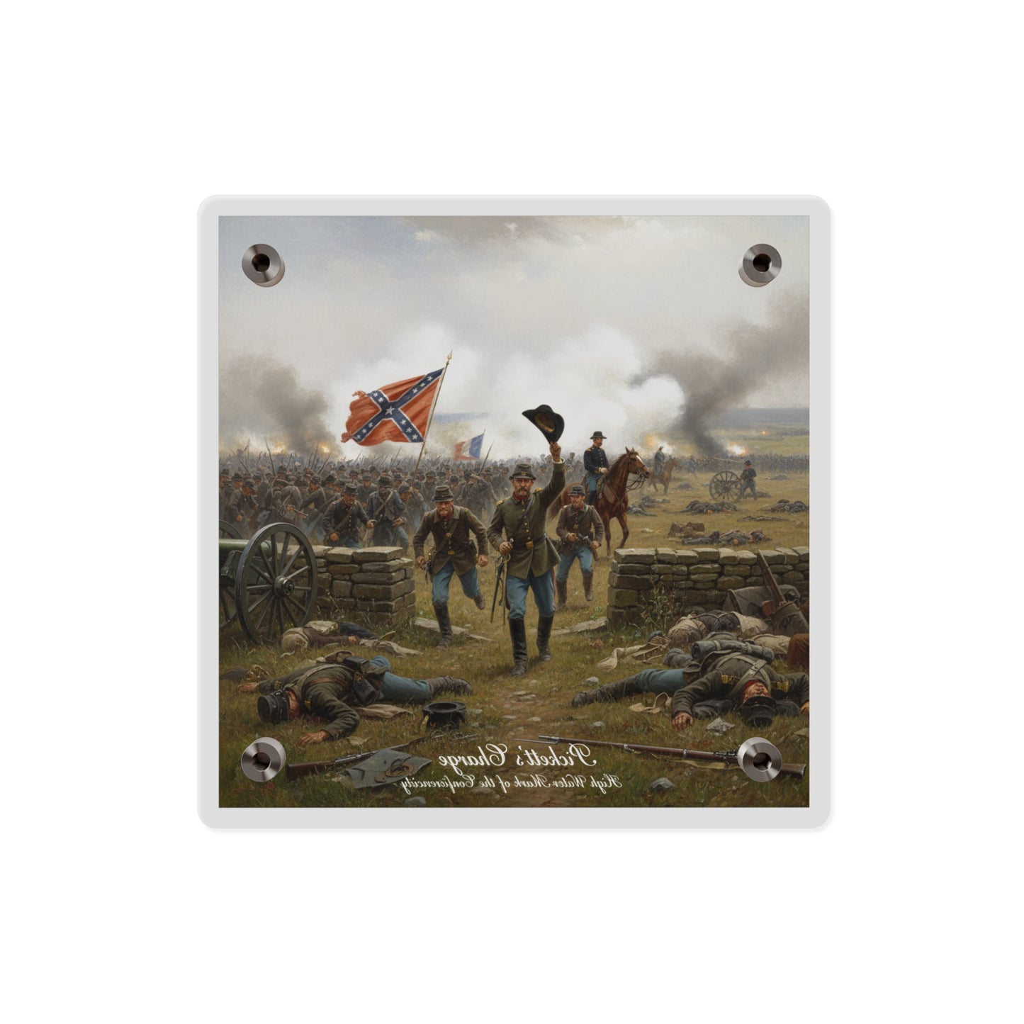 Acrylic Wall Art Panel - Picketts Charge with Hat