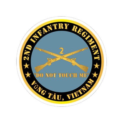 Kiss-Cut Stickers - Army - 2nd  Infantry Regiment Branch - Do Not Touch Me -  Vung Tau, Vietnam