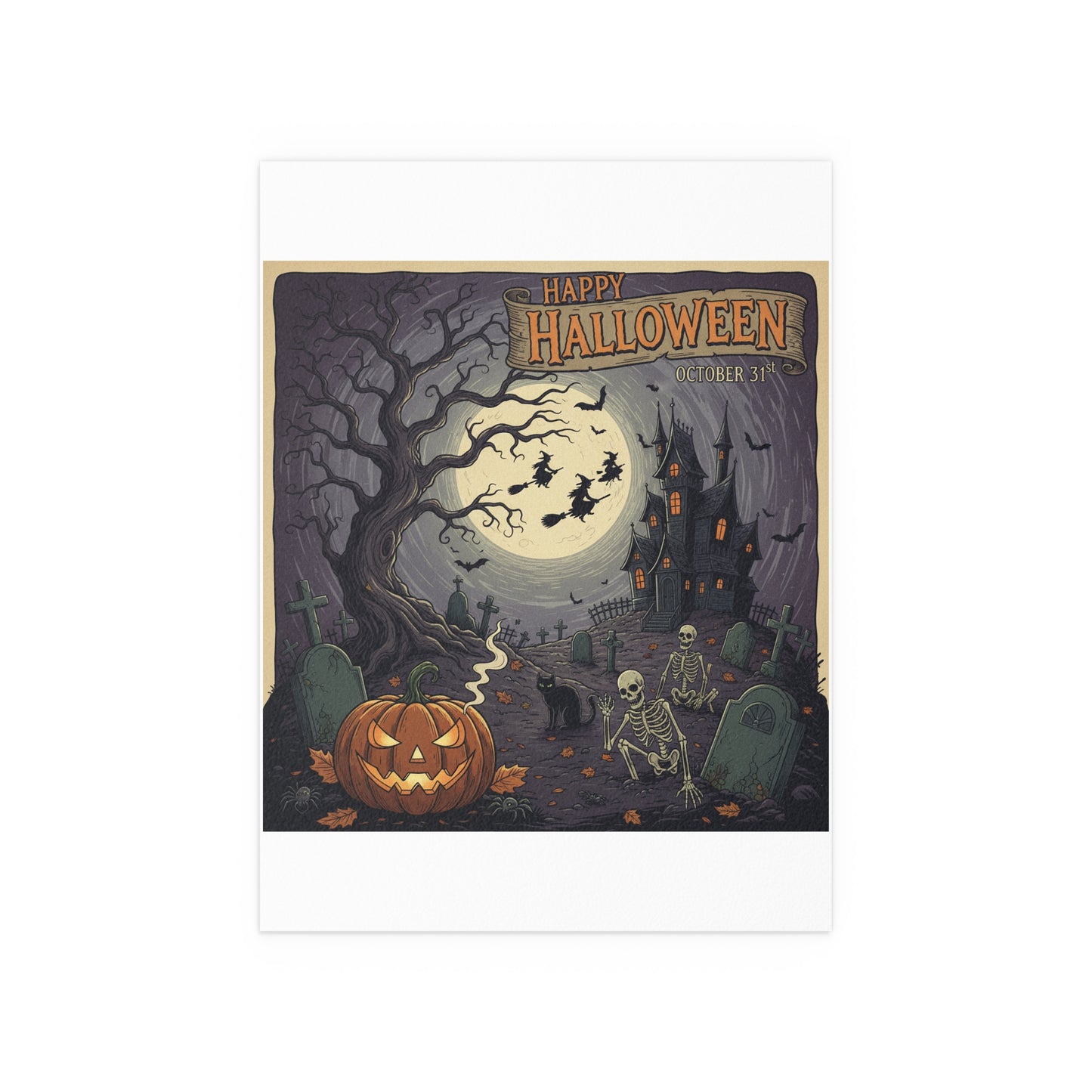Indoor and Outdoor Silk Posters - Halloween