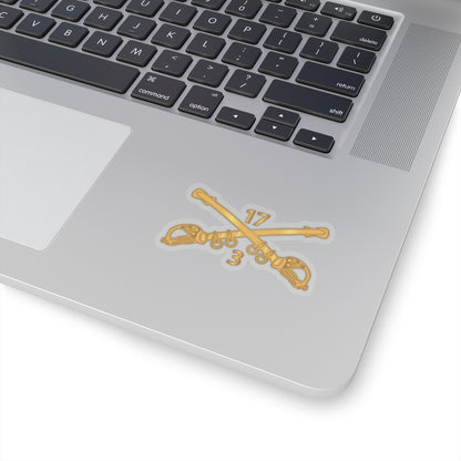 Kiss-Cut Stickers - Army - 3rd Squadron 17th Cavalry Regiment Branch wo Txt