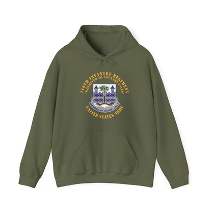 Unisex Heavy Blend™ Hooded Sweatshirt - Army -  118th Infantry Regiment - Wherever My Country Calls - US Army X 300