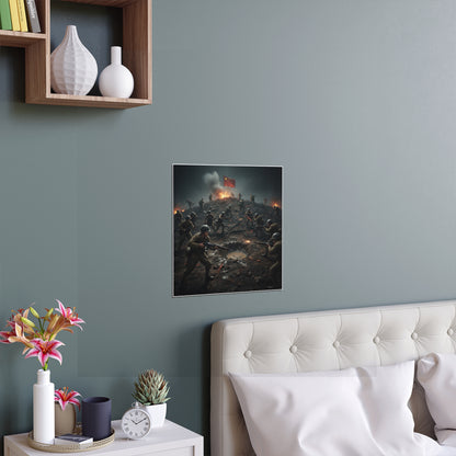 Indoor and Outdoor Silk Posters - PorkChop Hill - Korean War