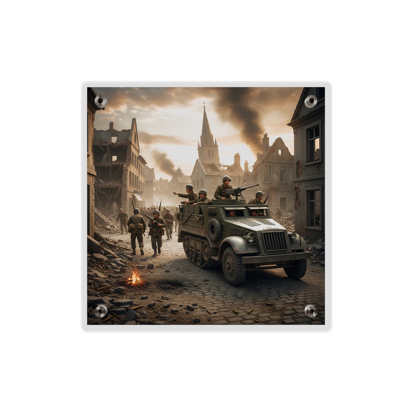 Acrylic Wall Art Panel - M3A1 Half-track