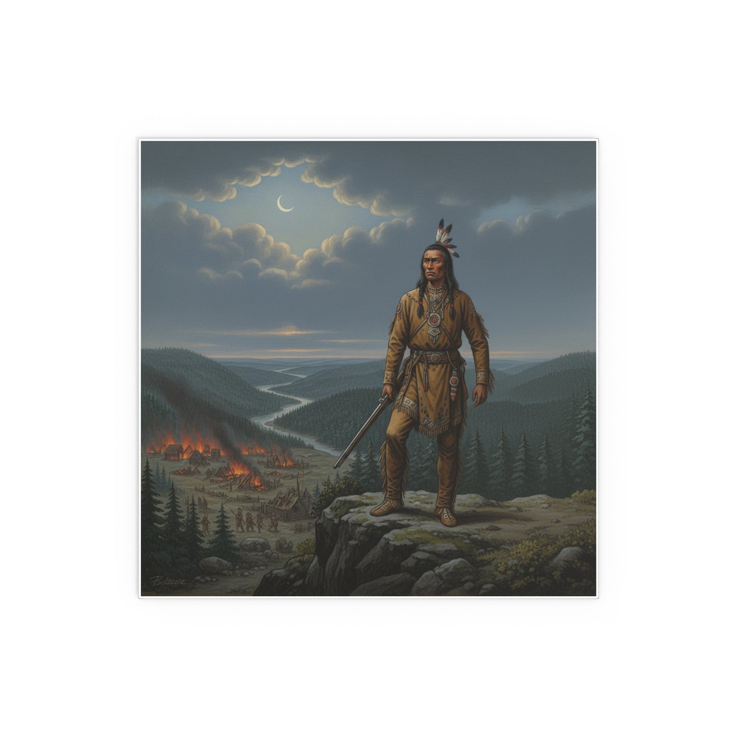 Indoor and Outdoor Silk Posters - The Last Mohican