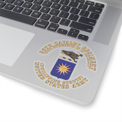 Kiss-Cut Stickers - Army - COA - 26th Cavalry Regiment (Philippine Scouts)  - Our Strength