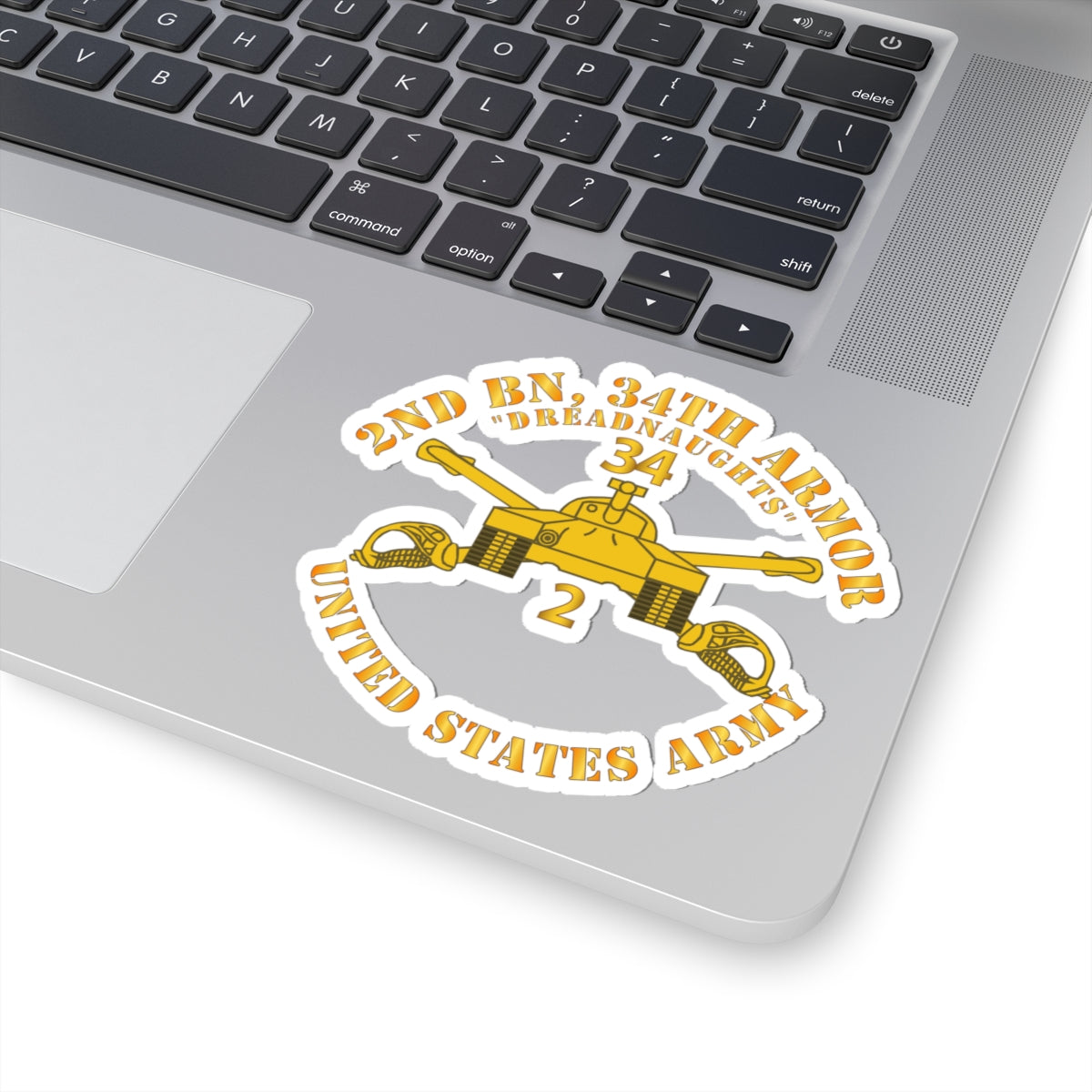 Kiss-Cut Stickers - Army - 2nd Bn 34th Armor - Dreadnaughts - Armor Branch
