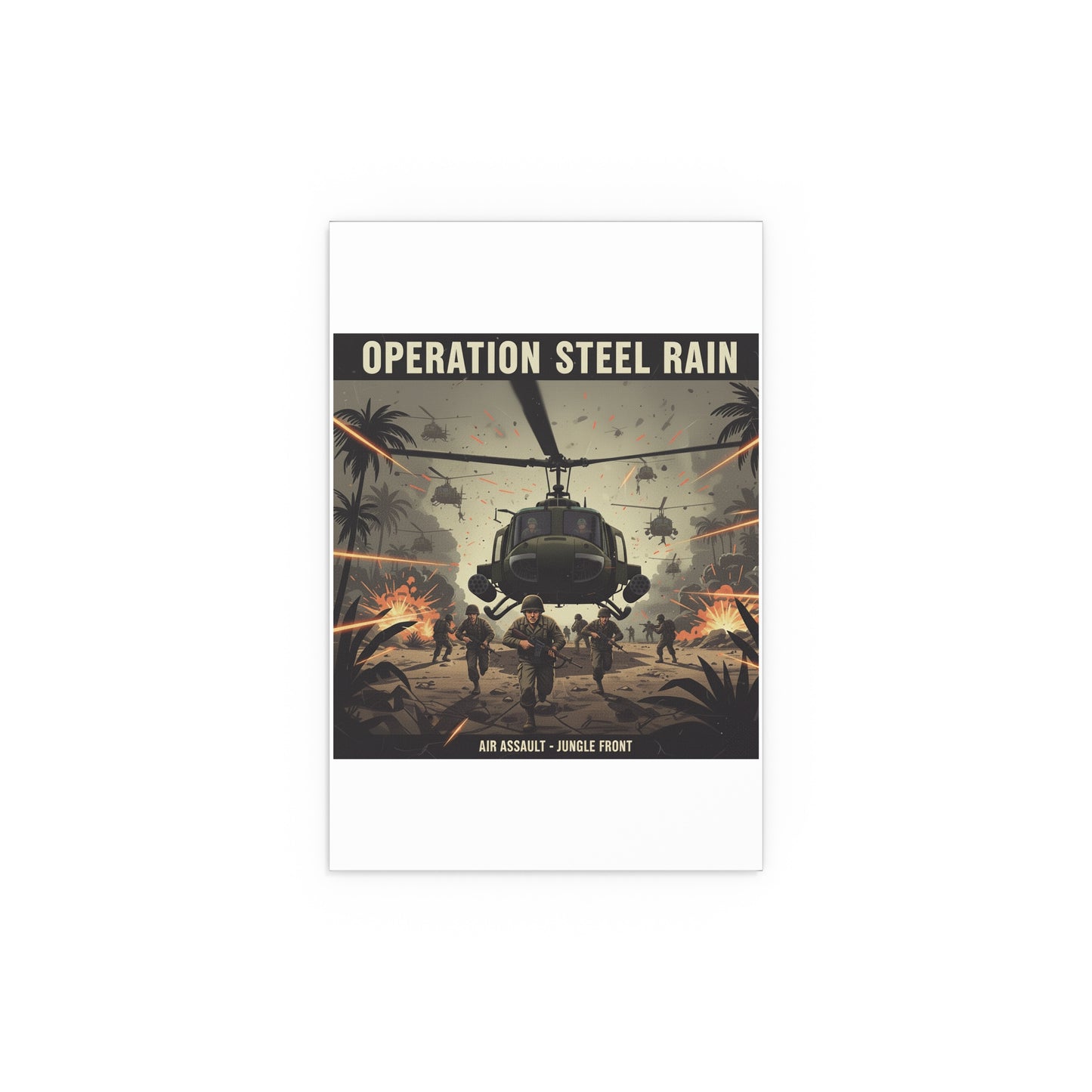 Indoor and Outdoor Silk Posters - Air Assault - Vietnam - Operation Steel Rain