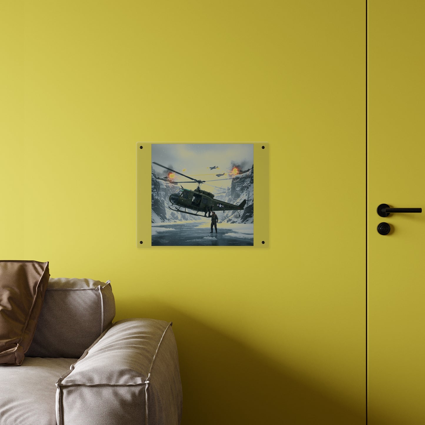 Acrylic Wall Art Panel - Rescue Mission from Majon-ni and Samdong-ni attack - Korean War