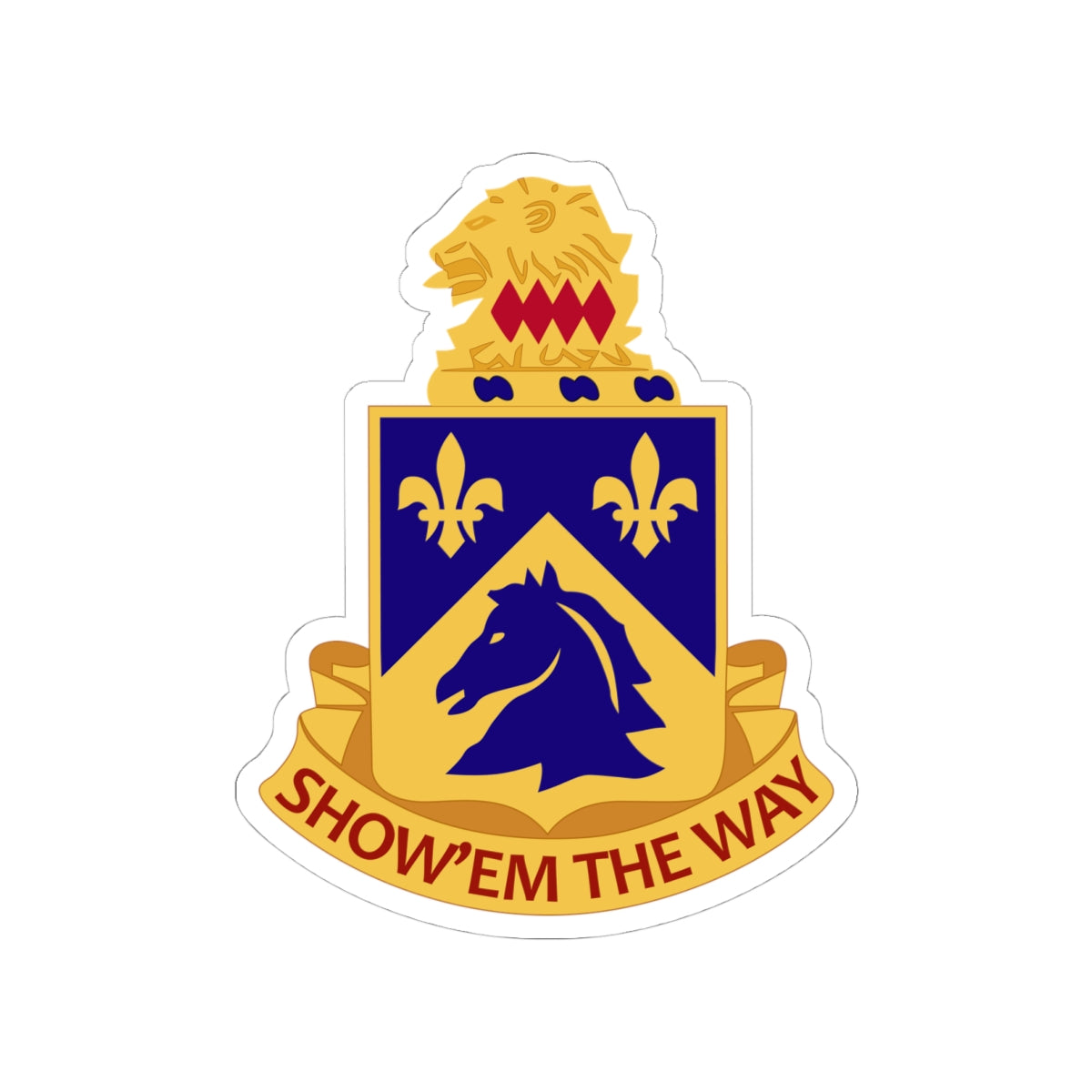 Kiss-Cut Stickers - Army  - 117th Cavalry Regiment wo Txt