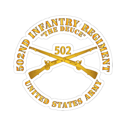 Kiss-Cut Stickers - Army - 502nd Infantry Regt - The Deuce - Infantry Br