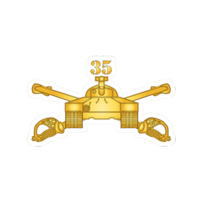 Kiss-Cut Stickers - Army -  35th Armor - Armor Branch wo Txt X 300