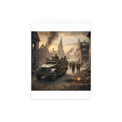 Indoor and Outdoor Silk Posters - M3A1 Half-track