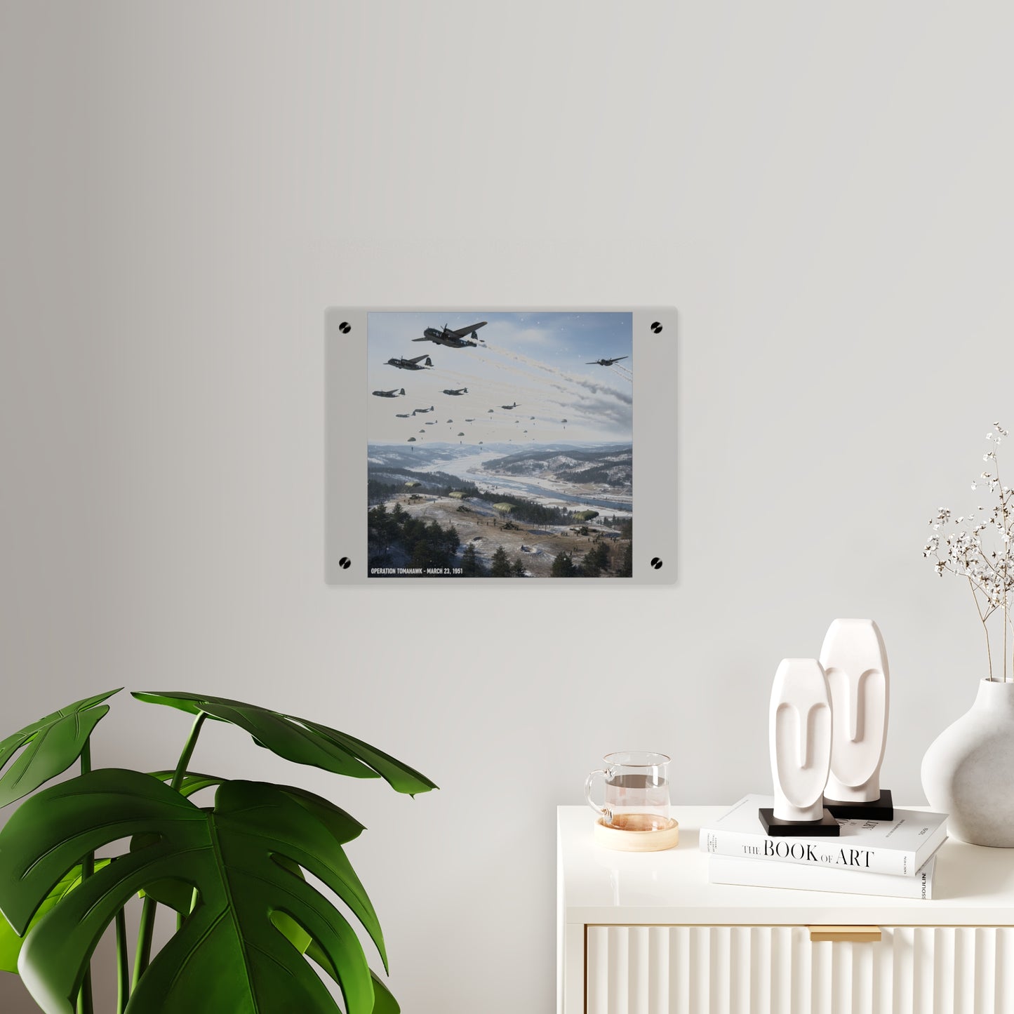 Acrylic Wall Art Panel - Operation Tomahawk - 187th Regimental Combat Team