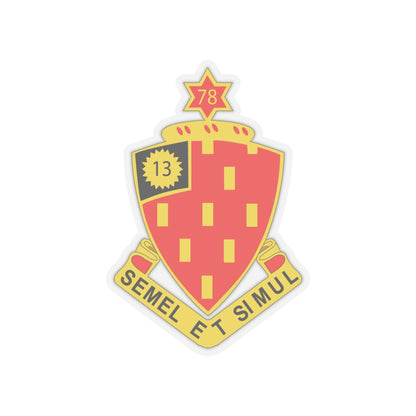Kiss-Cut Stickers - Army - 78th Field Artillery Regiment wo Txt