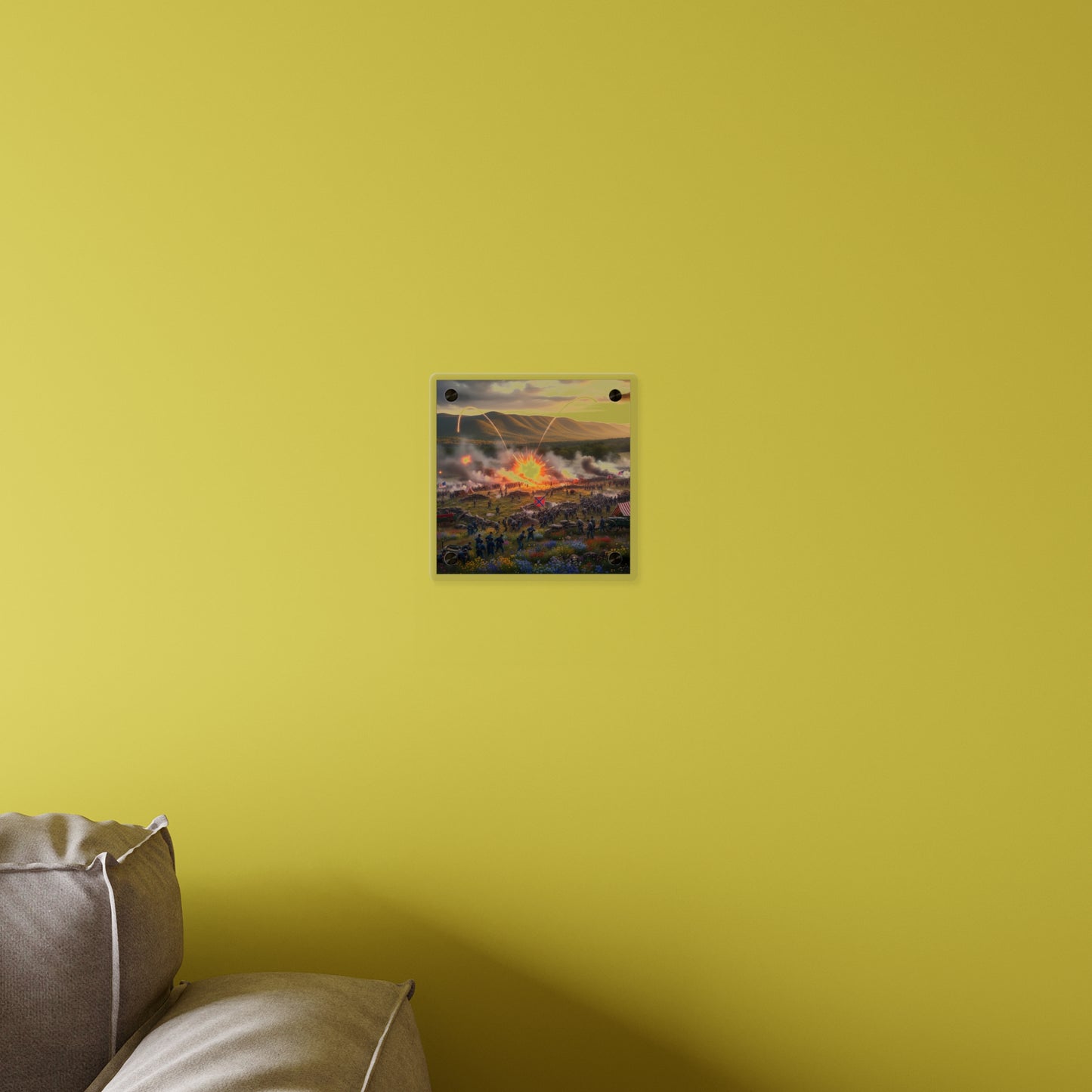 Acrylic Wall Art Panel - US Civil War Battle - Battle of Kennesaw Mountain Georgia