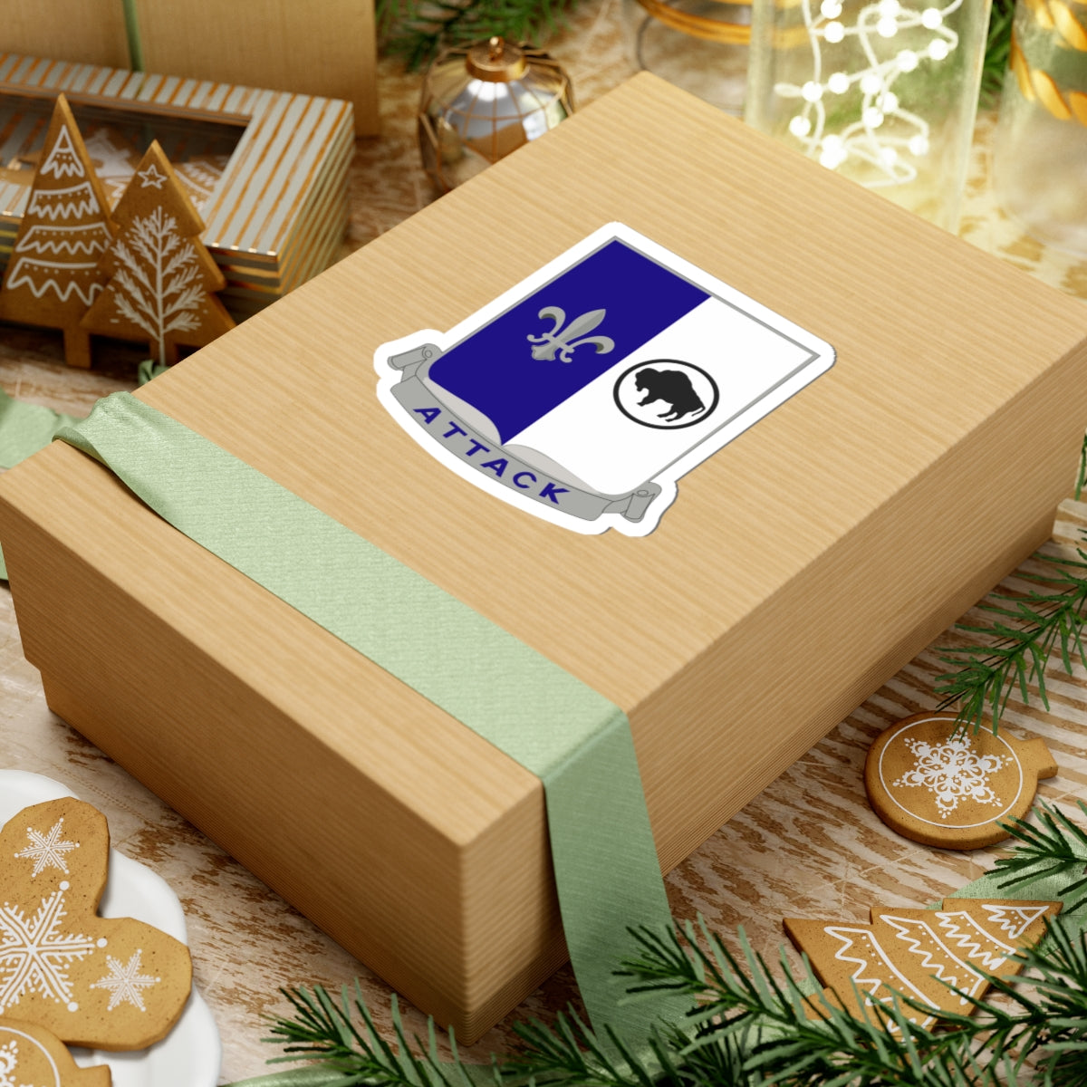 Kiss-Cut Stickers - Army - 371st Infantry Regiment - DUI (V0) wo Txt