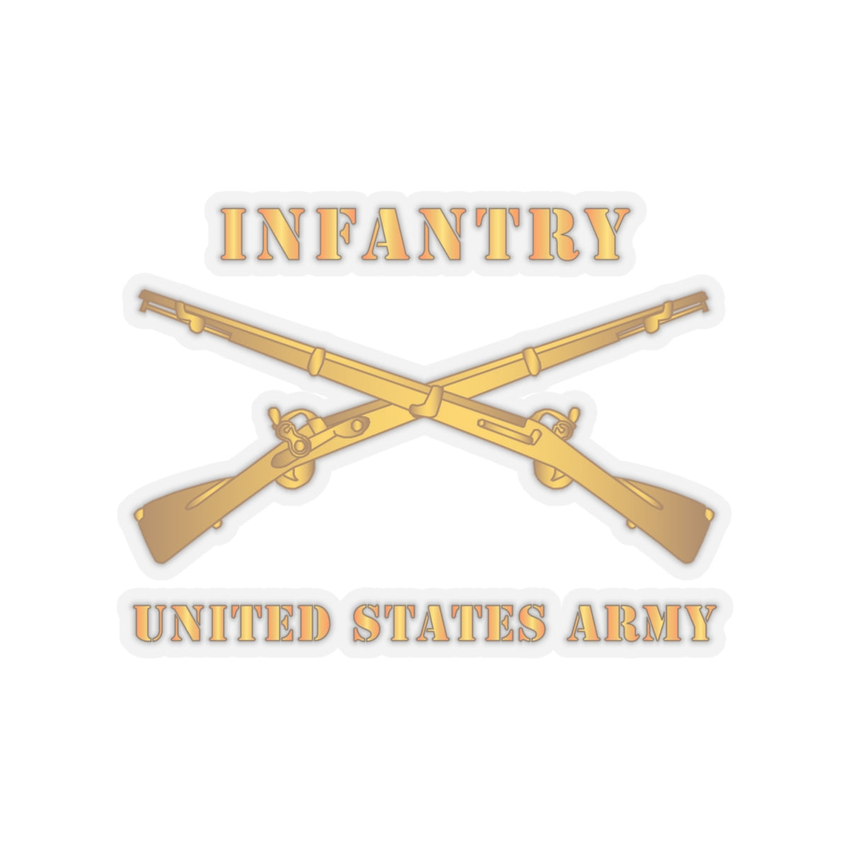 Kiss-Cut Stickers - Army - Infantry - Branch - US Army