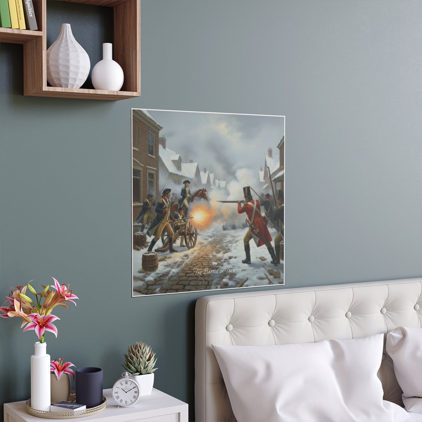 Indoor and Outdoor Silk Posters - Battle of Trenton