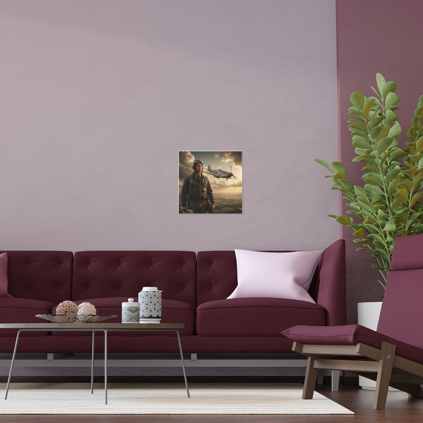 Indoor and Outdoor Silk Posters - Army Air Corps Pilot