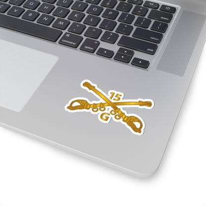 Kiss-Cut Stickers - Army - G Troop - 15th Cavalry Branch wo Txt