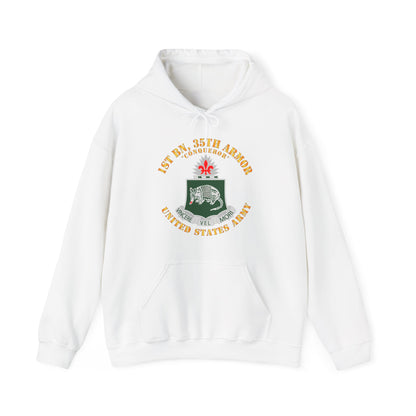 Unisex Heavy Blend™ Hooded Sweatshirt - Army - 1st Bn, 35th Armor - Conqueror - DUI - V1 X 300