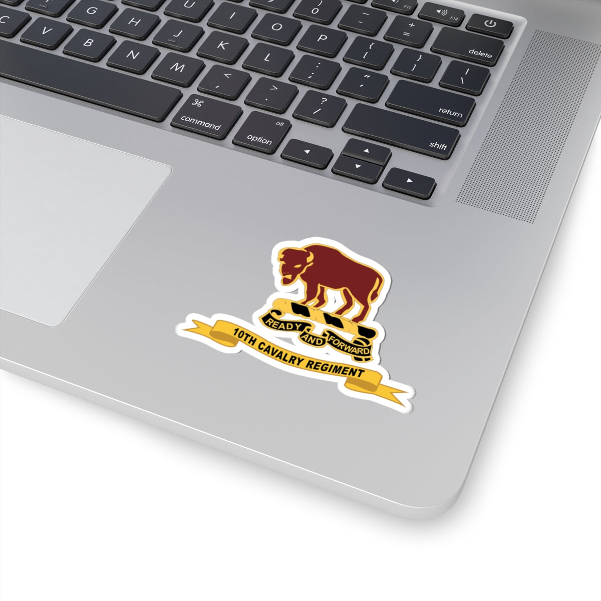 Kiss-Cut Stickers - Army  - 10th Cavalry Regiment w Ribbon X 300