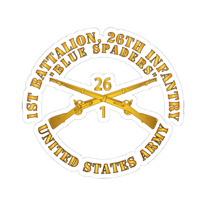 Sticker Army - 1st Bn 26th Infantry Regiment Kiss-Cut Stickers