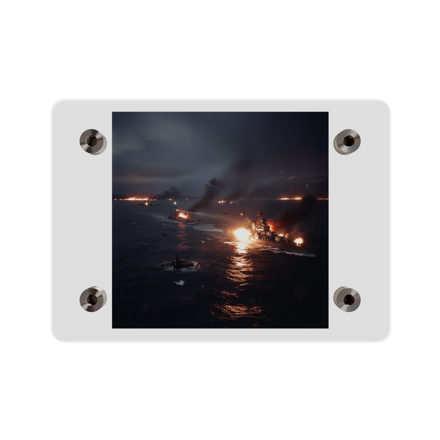 Acrylic Wall Art Panel - WWII Suda Straights Battle