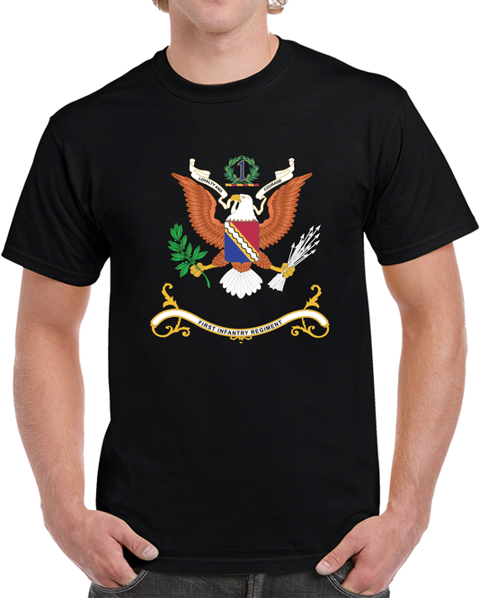 Army - Regimental Colors - 1st Infantry Regiment X 300 T Shirt