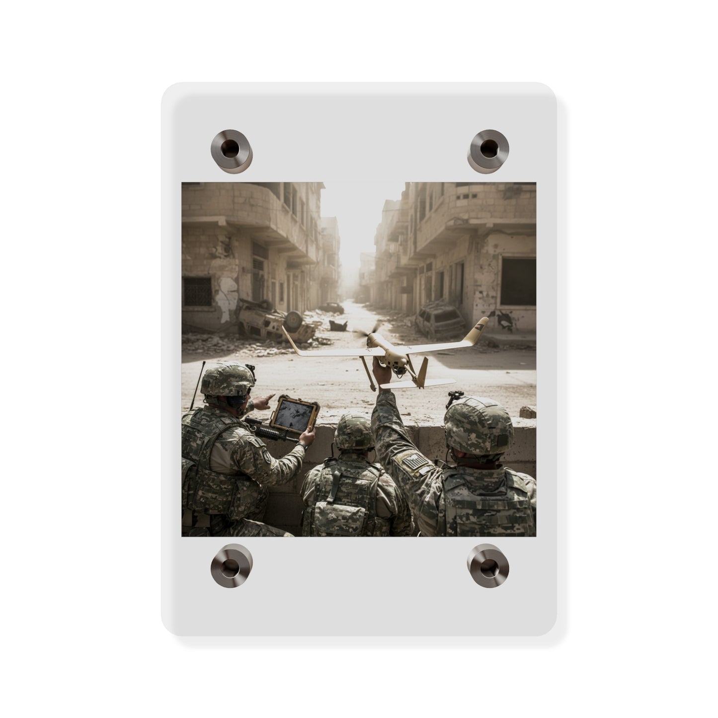 Acrylic Wall Art Panel - UAV Raven in Iraq war