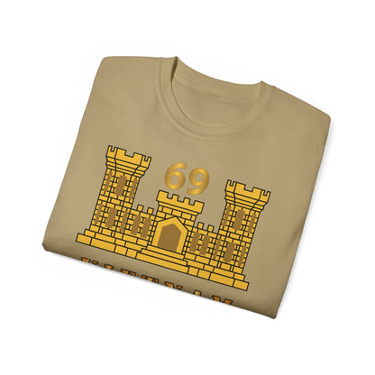 Unisex Ultra Cotton Tee - Army - 69th Engineer Battalion - ENG Branch - Vietnam Veteran X 300