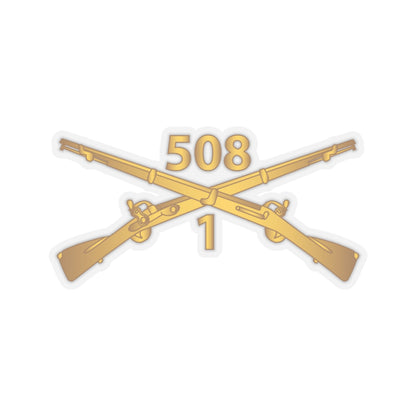 Kiss-Cut Stickers - Army -  1st Bn, 508th Infantry Regiment Branch wo Txt X 300