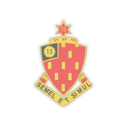 Kiss-Cut Stickers - Army - 78th Field Artillery Regiment wo Txt