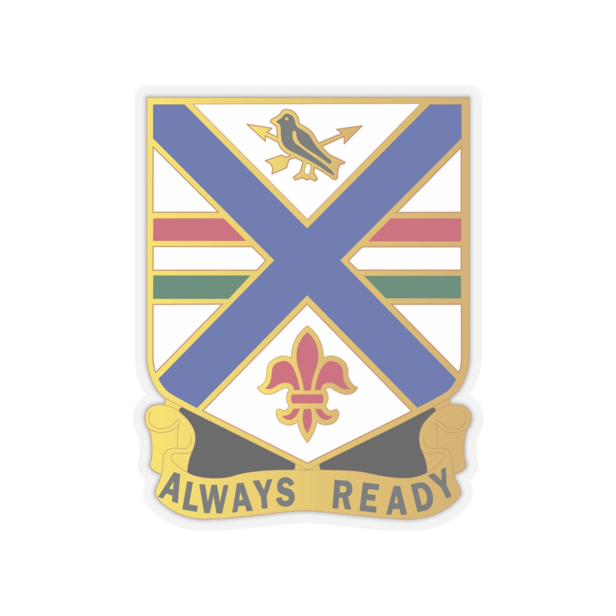 Kiss-Cut Stickers - 130th Infantry Regiment - DUI wo Txt