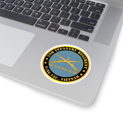Kiss-Cut Stickers - Army - 2nd  Infantry Regiment Branch - Do Not Touch Me -  Vung Tau, Vietnam