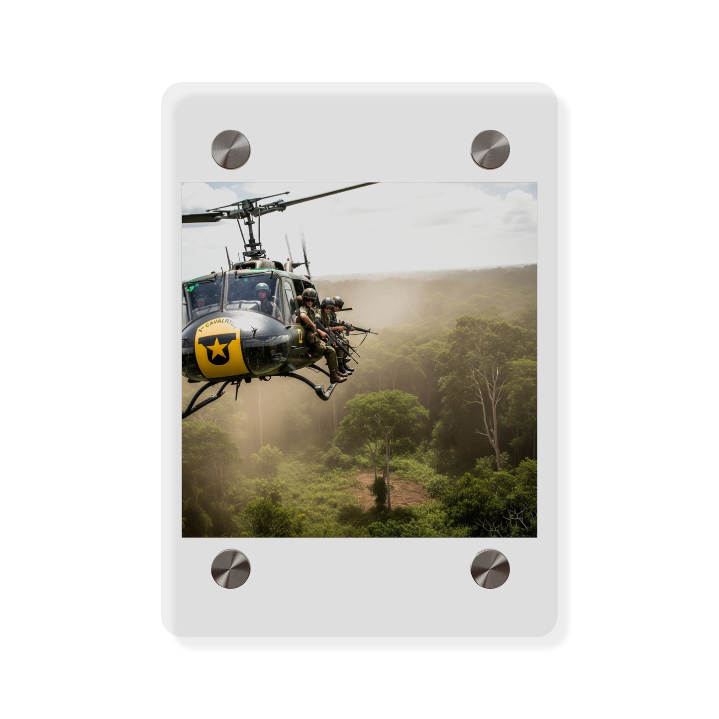 Acrylic Wall Art Panel - 1st Cavalry Division - Air Assault - Vietnam
