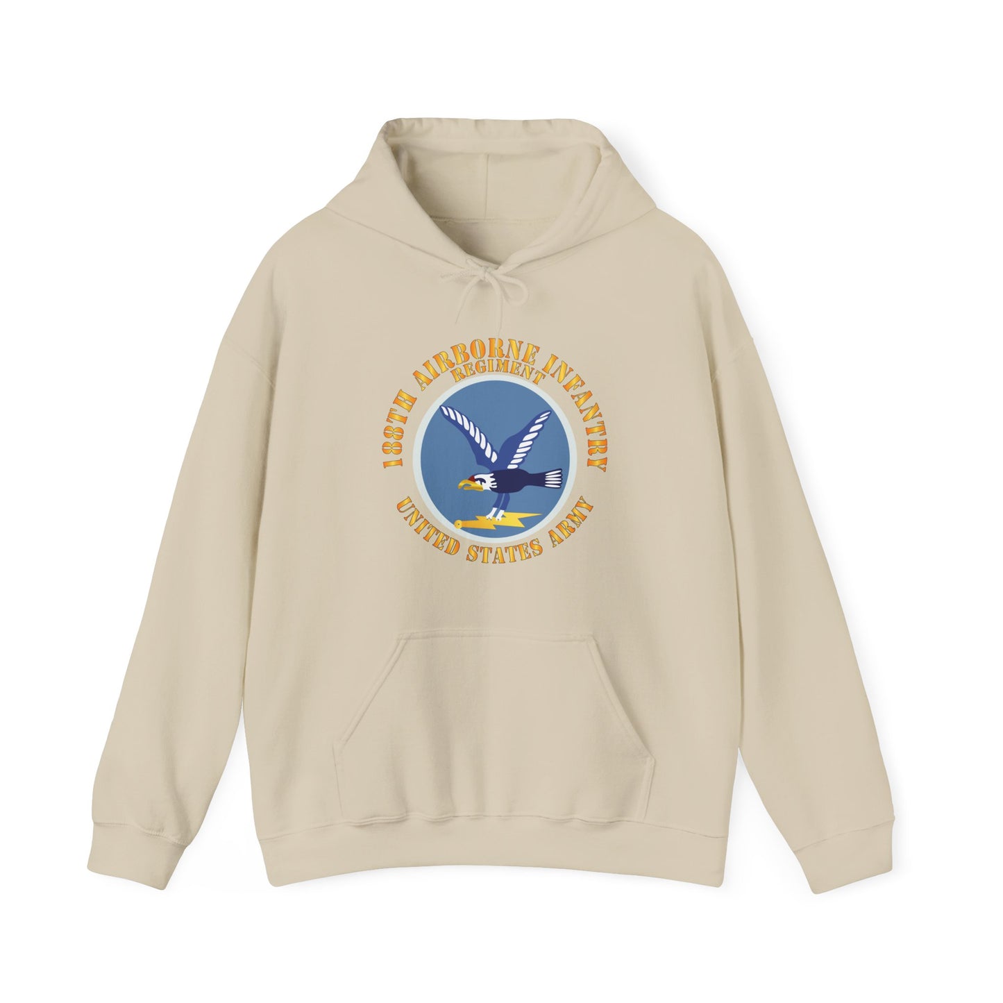 Unisex Heavy Blend™ Hooded Sweatshirt - Army  - 188th Airborne Infantry Regiment - SSI X 300