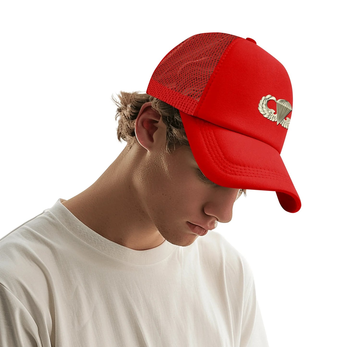 Breathable Mesh Baseball Cap Summer Hat with Front Printed